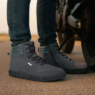 Motorcycle Boots W-TEC Elton - černo-tmavě šedá