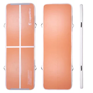 Inflatable Exercise Mat inSPORTline Airstunt 300 x 100 x 10 cm Mocha Mousse w/ Electric Pump