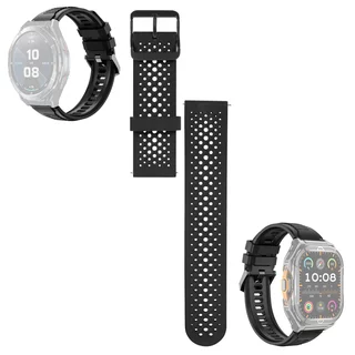 Replacement Strap for Smart Watches inSPORTline Rodamo & Zakuro, Perfo Black