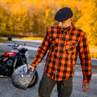 Motorcycle Shirt BOS Lumberjack - Dark Camo