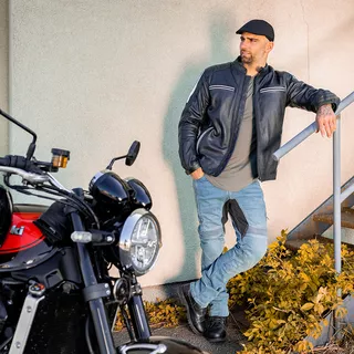 Men’s Motorcycle Jeans BOS Mazda - Blue