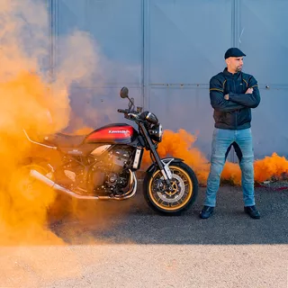 Men’s Motorcycle Jeans BOS Mazda - Blue