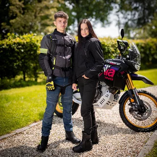 Summer Motorcycle Jacket W-TEC Pelyes - šedá-fluo