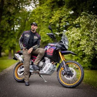 Summer Motorcycle Jacket W-TEC Rovin - černo-zeleno-červená