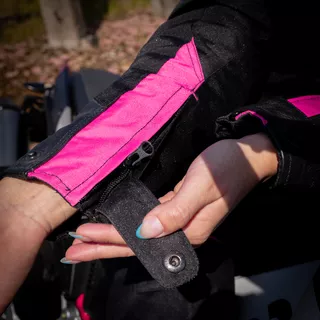 Women’s Motorcycle Jacket W-TEC Durmana - Black-Pink