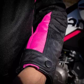 Women’s Motorcycle Jacket W-TEC Durmana - Black-Pink