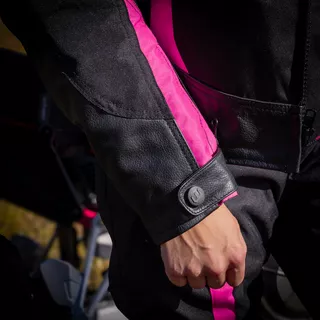 Women’s Motorcycle Jacket W-TEC Durmana - Black-Pink