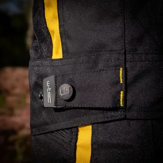 Men’s Summer Motorcycle Jacket W-TEC Tosheck - Black-Yellow