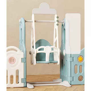 Plastic Playpen w/ Accessories inSPORTline Piglino 178 x 184 cm - Blue