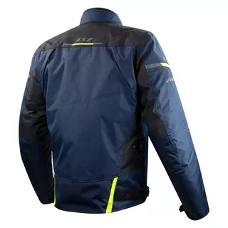 Men’s Motorcycle Jacket LS2 Endurance Blue Black H-V Yellow - Blue/Black/Fluo Yellow