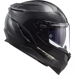 Motorcycle Helmet LS2 FF327 Challenger C Carbon Solid - Black