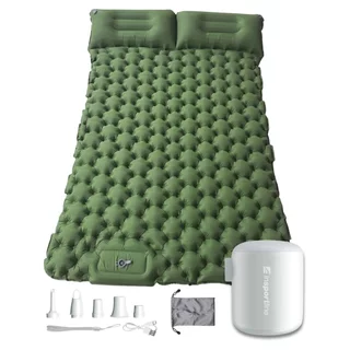 Inflatable Sleeping Pad for Two w/ Mini Pump inSPORTline Faustea 192 x 125 x 8 cm