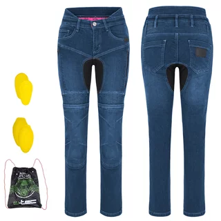 Women’s Motorcycle Jeans W-TEC Biterilla Eva Lady - Blue