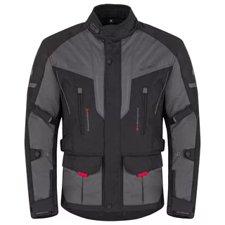 Men’s Motorcycle Jacket W-TEC Xeniaq - Black-Grey