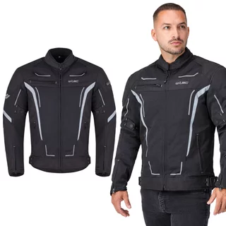 Men’s Summer Motorcycle Jacket W-TEC Mirelio - Black-Grey