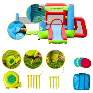 Inflatable Bounce House Doctor Dolphin Tennis & Soccer 72013