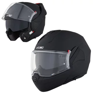 Flip-Up Motorcycle Helmet W-TEC Sabron P/J - Black Matt