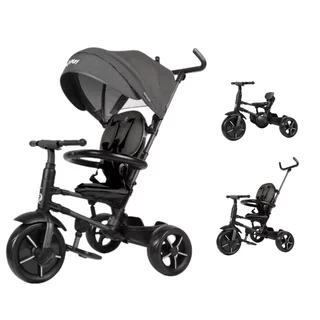 Children’s Tricycle w/ Push Handle QPlay Rito Star - Black