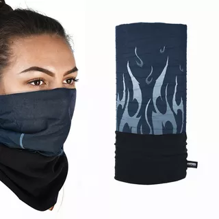 Universal Multi-Functional Neck Warmer Oxford Snug - Black - Flame