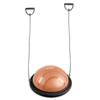 Balance Trainer inSPORTline Dome Edge w/ Resistance Bands - černá-mocha mousse