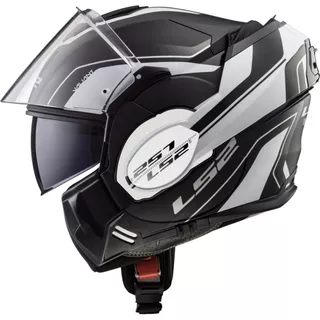 Flip-Up Motorcycle Helmet LS2 FF399 Valiant Lumen / H-V Yellow - Prox Matt H-V Yellow Black