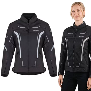 Women’s Summer Motorcycle Jacket W-TEC Mirelia - Black-Grey