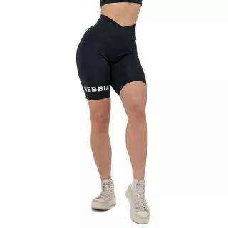 High-Waisted Legging Shorts Nebbia 9” SNATCHED 614 - Dark Blue - Black