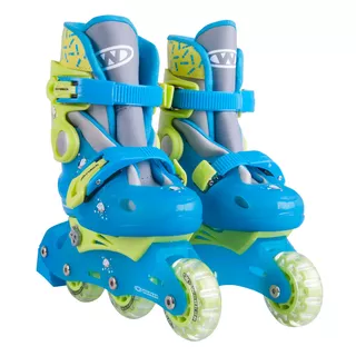 Children’s Inline skates WORKER TriGo Skate LED – with Light-Up Wheels - Pink