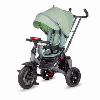 Three-Wheel Stroller w/ Tow Bar Coccolle Pianti - True Blue - Mint Green