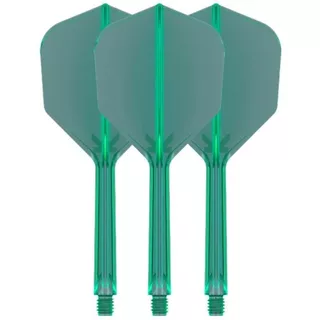 Dart Flights Target K-Flex No.6 Medium – 3-Pack - Blue - Green
