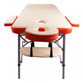 Massage Table inSPORTline Tamati 2-Piece Aluminium - Brown