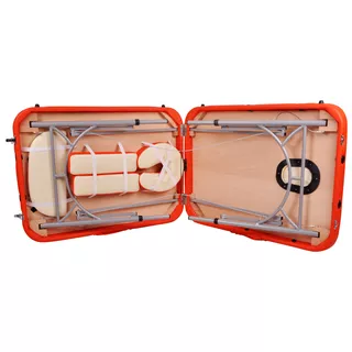 Massage Table inSPORTline Tamati 2-Piece Aluminium - Brown
