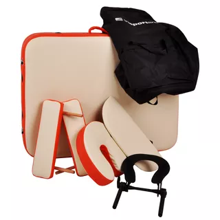Massage Table inSPORTline Tamati 2-Piece Aluminium - Brown