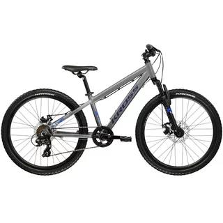Junior Bike Kross Dust JR 1.0 DSC 24” – 2026 - šedá/námořnická modrá/mat