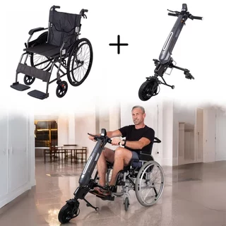 Lightweight Foldable Mechanical Wheelchair w/ Oppatia Drive inSPORTline Jakesully