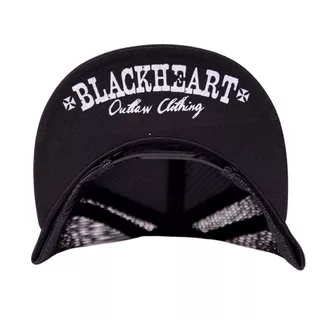 Snapback Hat BLACK HEART Chopper Trucker BLK