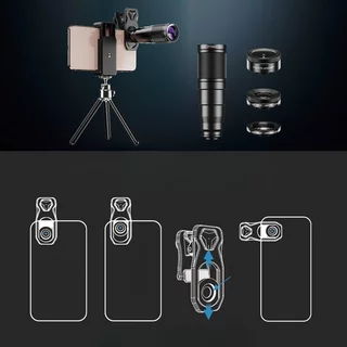 4-in-1 Lens Set Apexel – 22x Telephoto Lenses w/ Tripod - inSPORTline