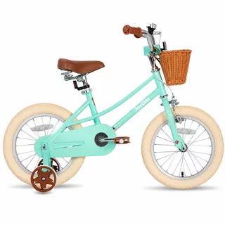 Children’s Bike Joystar Retro 16” w/ Basket • 104 – 135 cm - mentolová