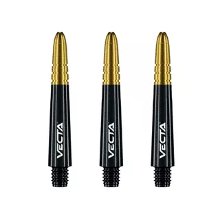 Dart Shafts Winmau Vecta Short - Black - Black-Gold