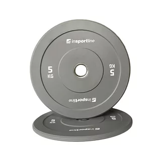 Rubber Weight Plate inSPORTline Bumper Plate Go 5 kg 50 mm