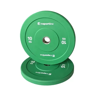 Rubber Weight Plate inSPORTline Bumper Plate Go 10 kg 50 mm
