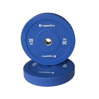 Rubber Weight Plate inSPORTline Bumper Plate Go 20 kg 50 mm