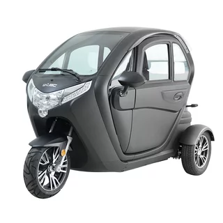 Electric Three-Wheeler w/ Roof W-TEC Tukago – 45 km/h - Black