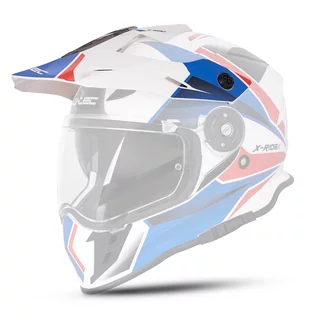 Replacement Peak for W-TEC Valso Helmet - White-Red-Blue