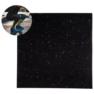 Heavy Duty Floor Mat inSPORTline Proteko II 50 x 50 x 1.5 cm - Black-Red - Black-Grey