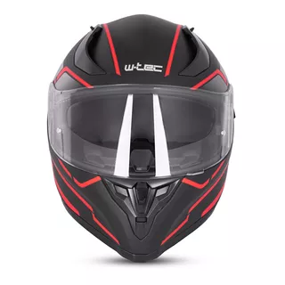 Full-Face Motorcycle Helmet W-TEC Vesco - Glossy Black-Neon Yellow
