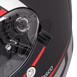 Full-Face Motorcycle Helmet W-TEC Vesco - Glossy Black-Neon Yellow