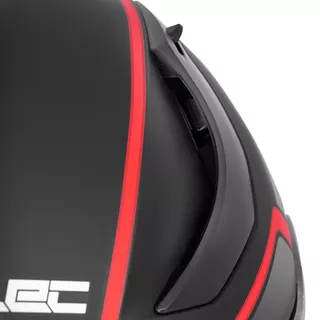 Full-Face Motorcycle Helmet W-TEC Vesco - Glossy Black-Neon Yellow