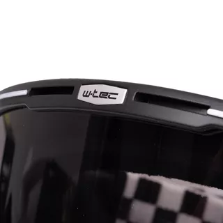 Vintage Motorcycle Goggles W-TEC Chesster - šachovnice