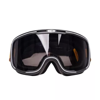 Vintage Motorcycle Goggles W-TEC Chesster - šachovnice